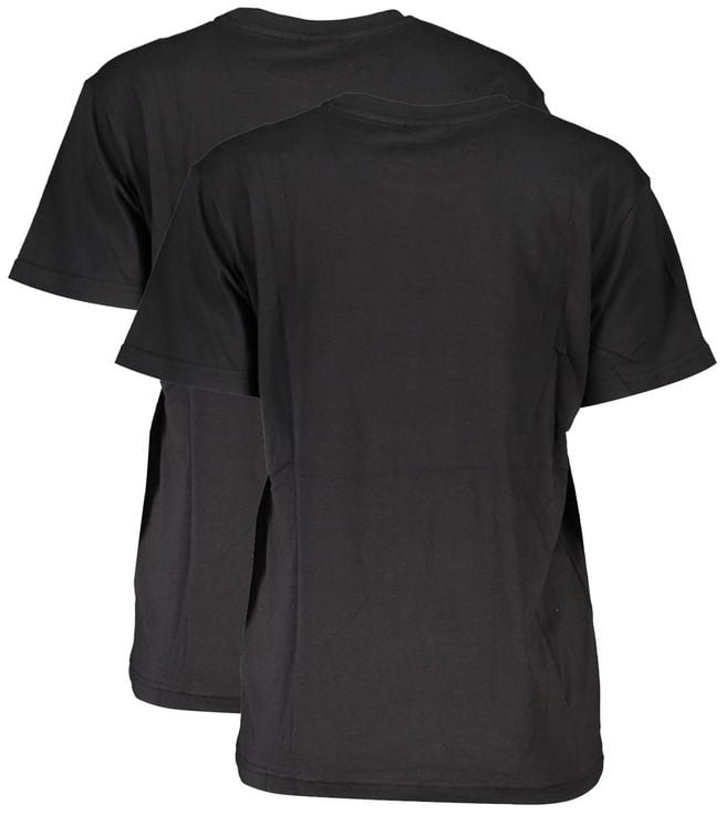 Fila Black Cotton Women T-Shirt Zwart