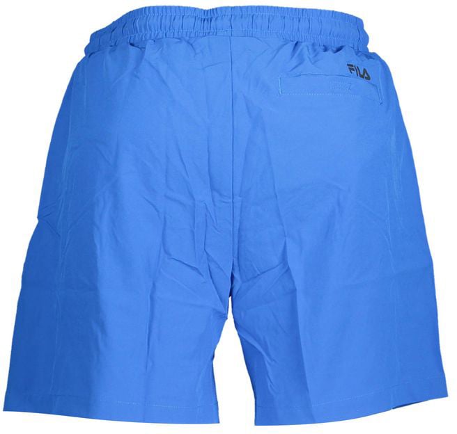Fila Fila Blu Polyester Men's Swim Trunk Blauw