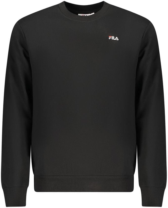 Fila Black Organic Cotton Men Sweatshirt Wit