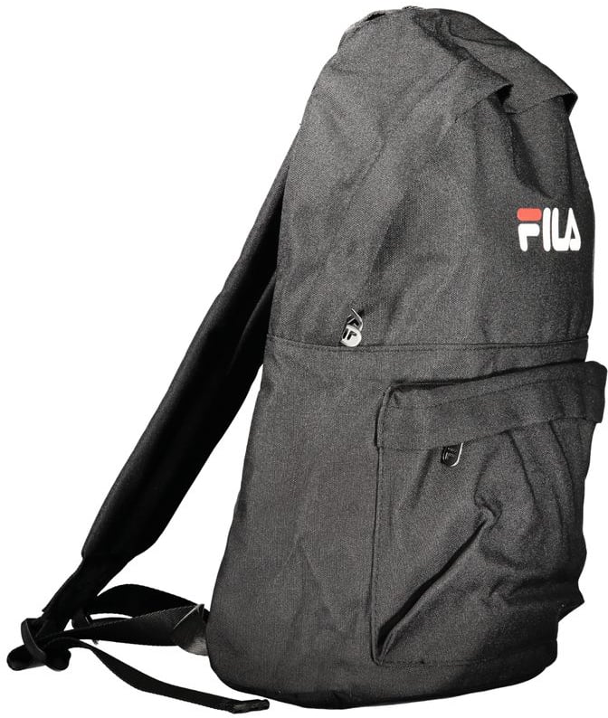 Fila Black Polyester Men Backpack Zwart