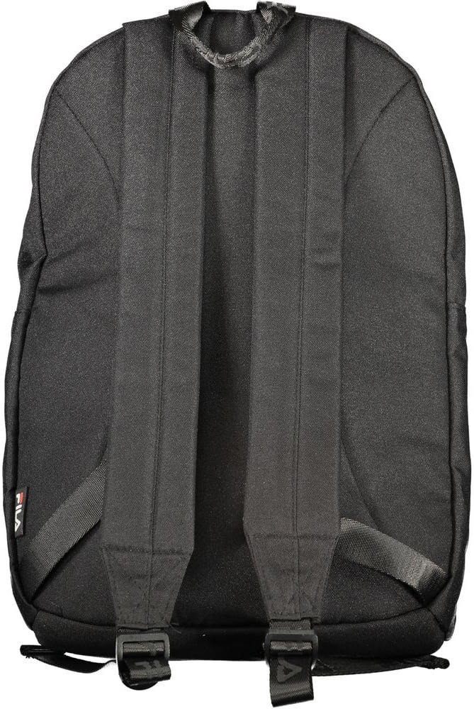 Fila Black Polyester Men Backpack Zwart