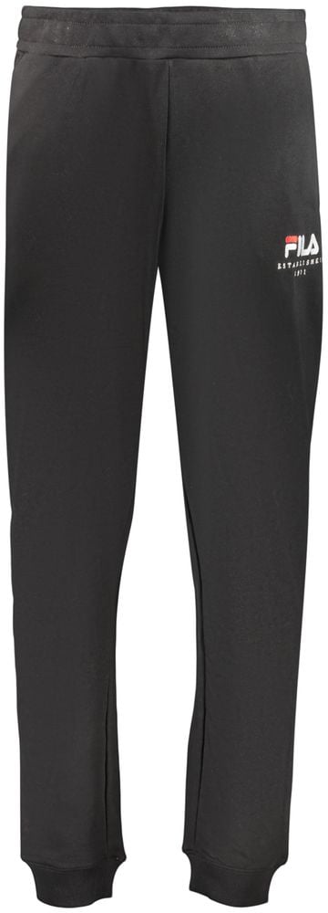 Fila Black Cotton Mens Trousers Zwart