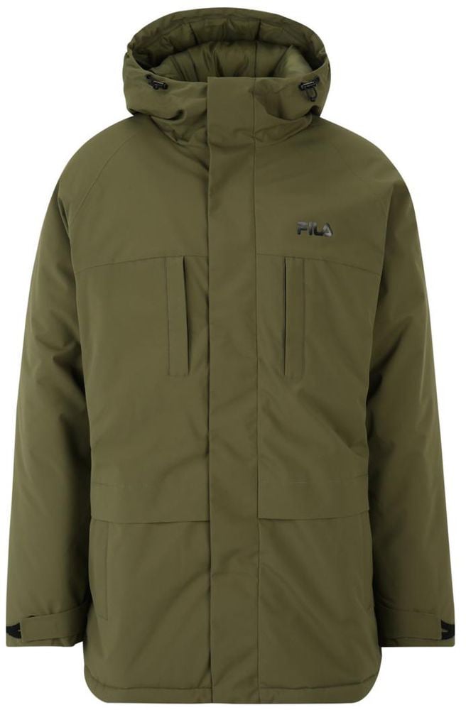 Fila Green Polyester Parka Groen