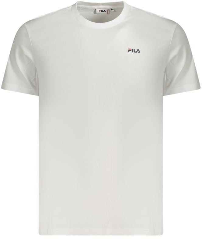 Fila White Cotton Men T-Shirt Wit