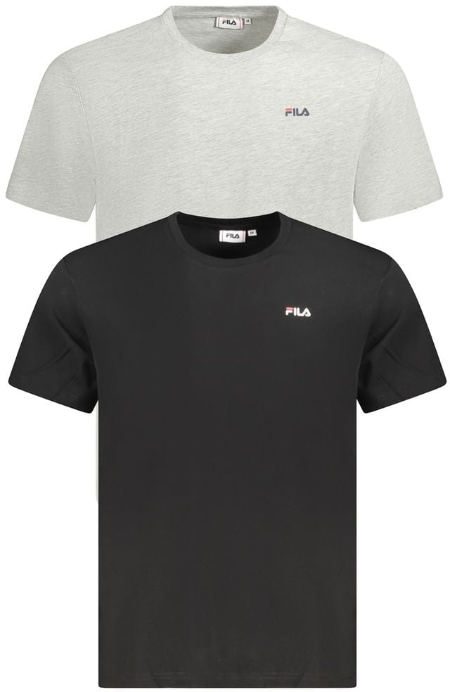 Fila Black Organic Cotton Men's T-Shirt Zwart