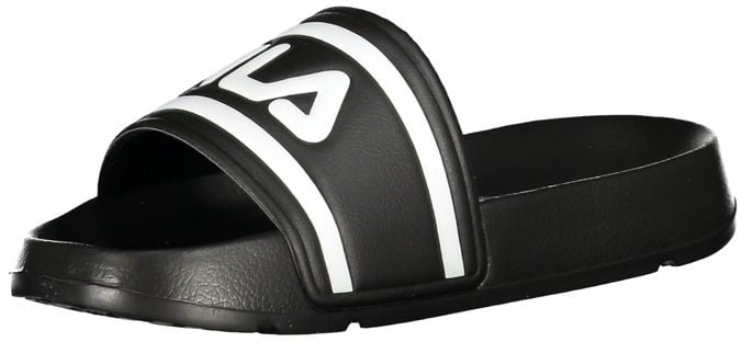 Fila Black Polyurethane Women Slipper Zwart