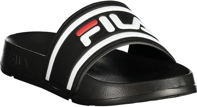 Fila Black Polyurethane Women Slipper Zwart