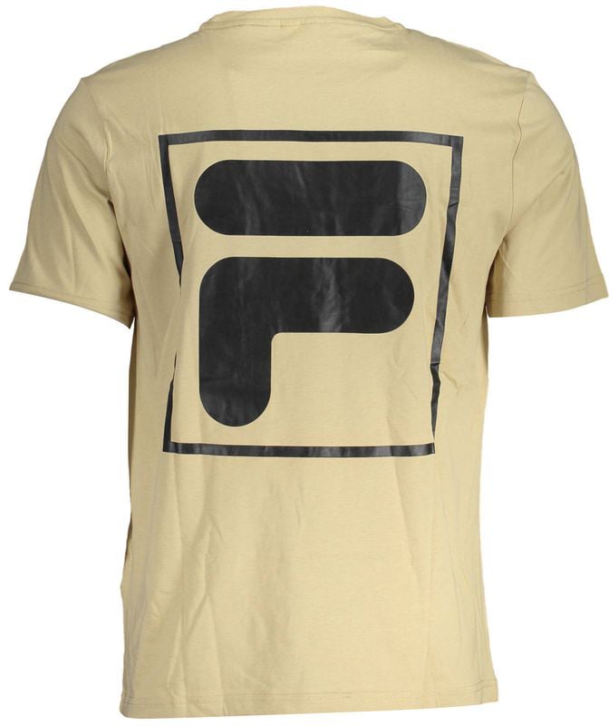 Fila Beige Cotton Mens T-Shirt Beige