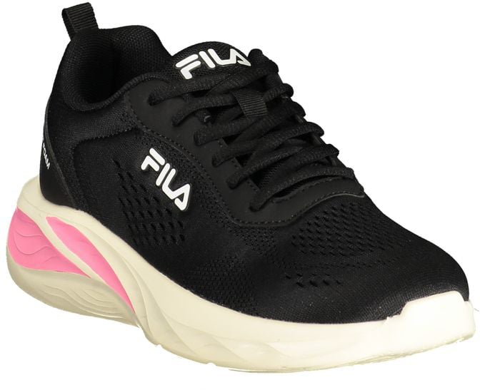 Fila Black Polyester Women Sneaker Zwart