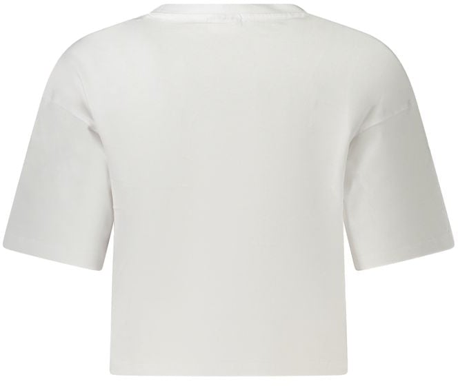 Fila White Organic Cotton Women T-Shirt Wit