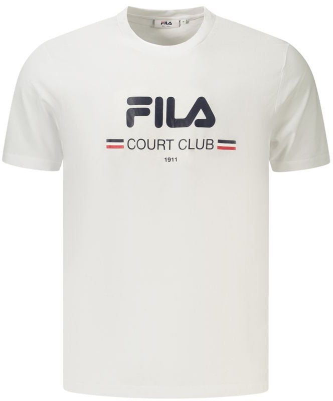 Fila White Cotton Mens T-Shirt Wit