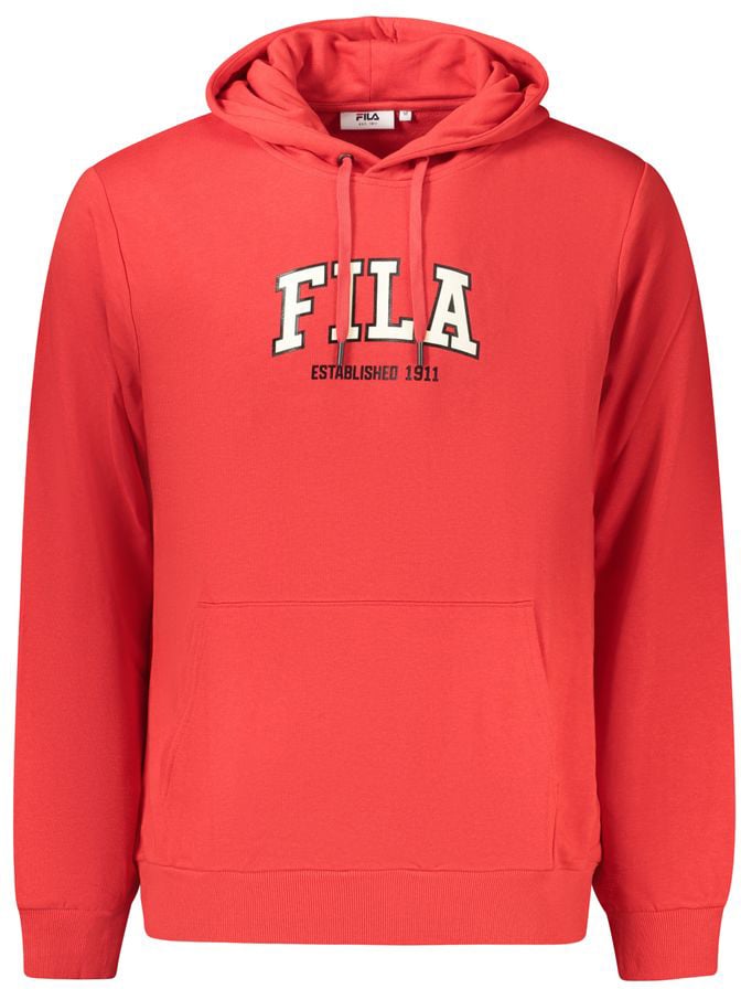 Fila Red Cotton Men's Hoodie Rood
