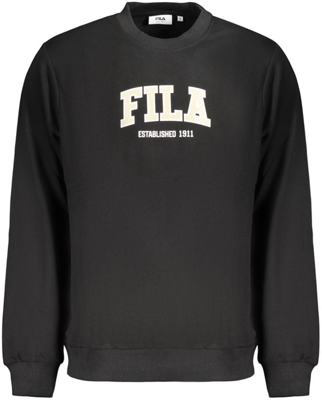 Fila Black Cotton Men's Sweatshirt Zwart