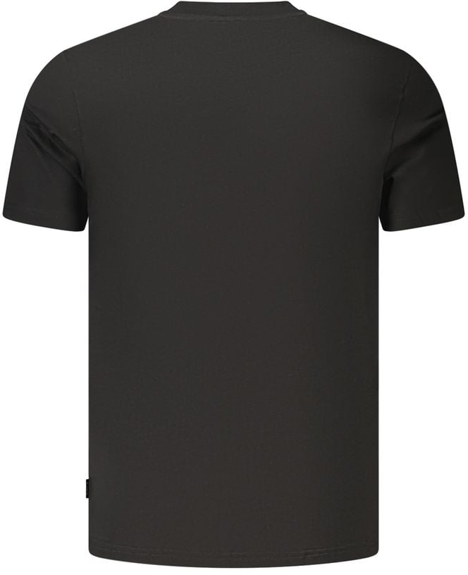 Fila Black Cotton Men's T-Shirt Zwart