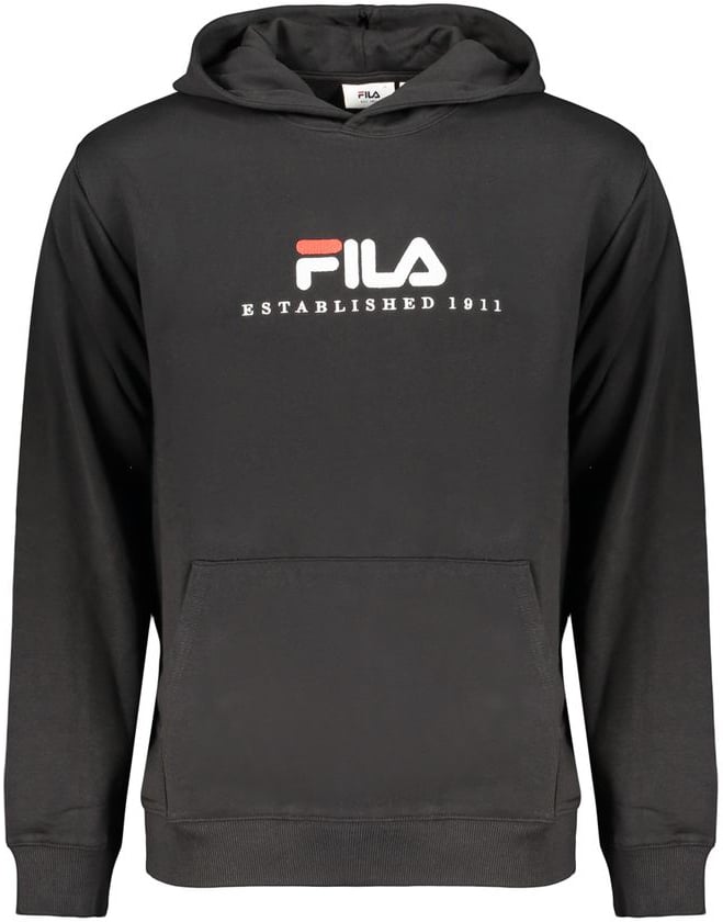 Fila Fila Black Cotton Men's Sweatshirt Zwart