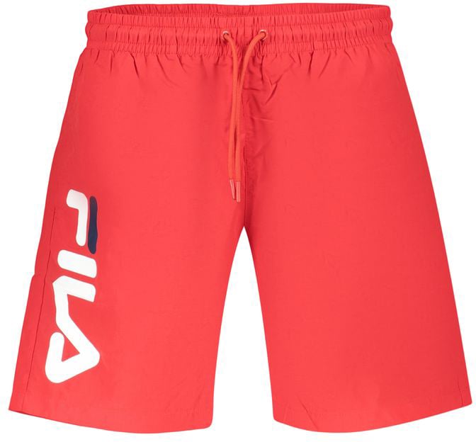 Fila Fila Rosso Poliestere Uomo Swim Shorts Rood