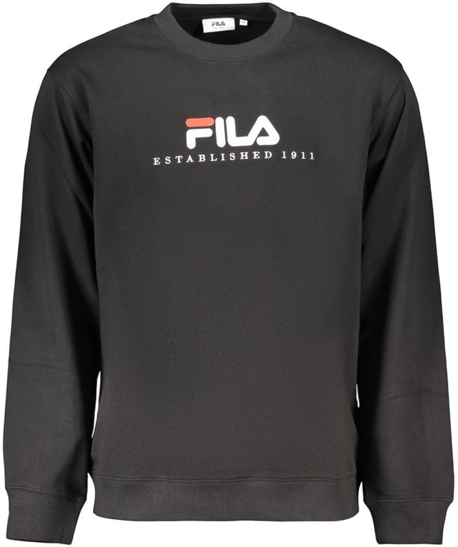 Fila Black Cotton Men's Sweatshirt Zwart