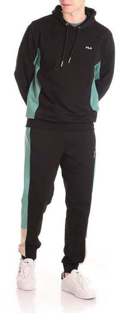 Fila Black Cotton Sweatshirt Zwart
