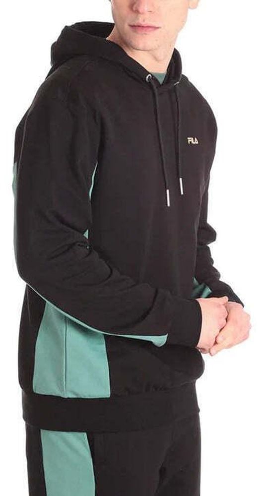 Fila Black Cotton Sweatshirt Zwart