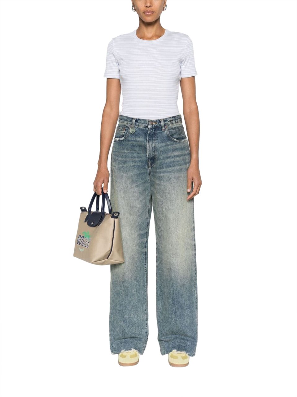 Filippa K T-Shirts And Polos Clear Blue Blauw