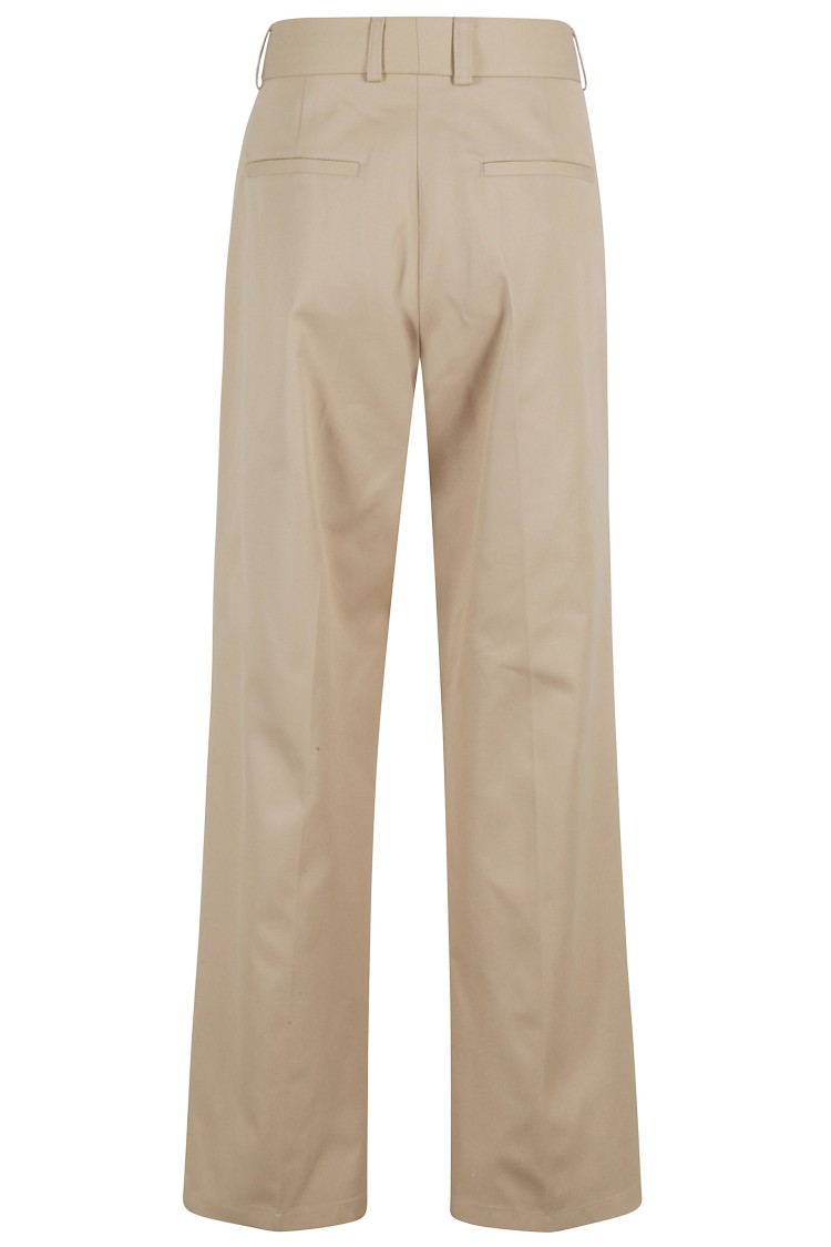 Filippa K Tailored Cotton Trousers Neutraal