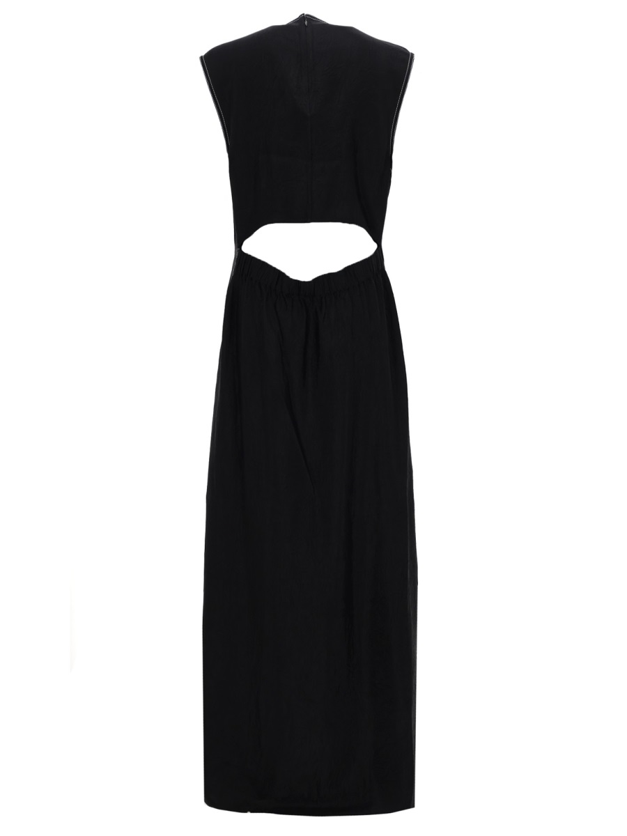 Filippa K Long Tank Cut-Out Back Dress Zwart