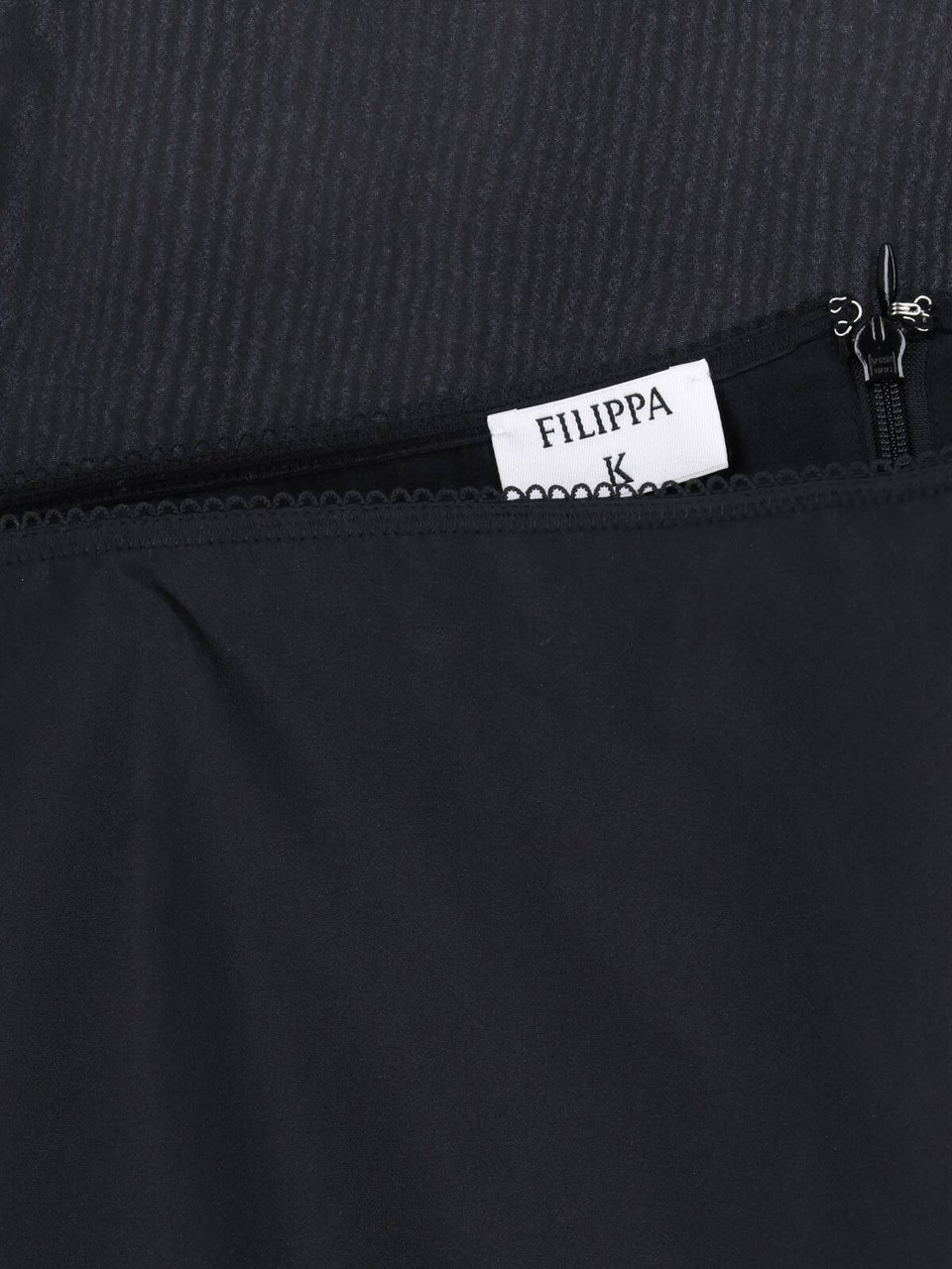 Filippa K Black Layered Sheer Midi Slit Skirt Zwart
