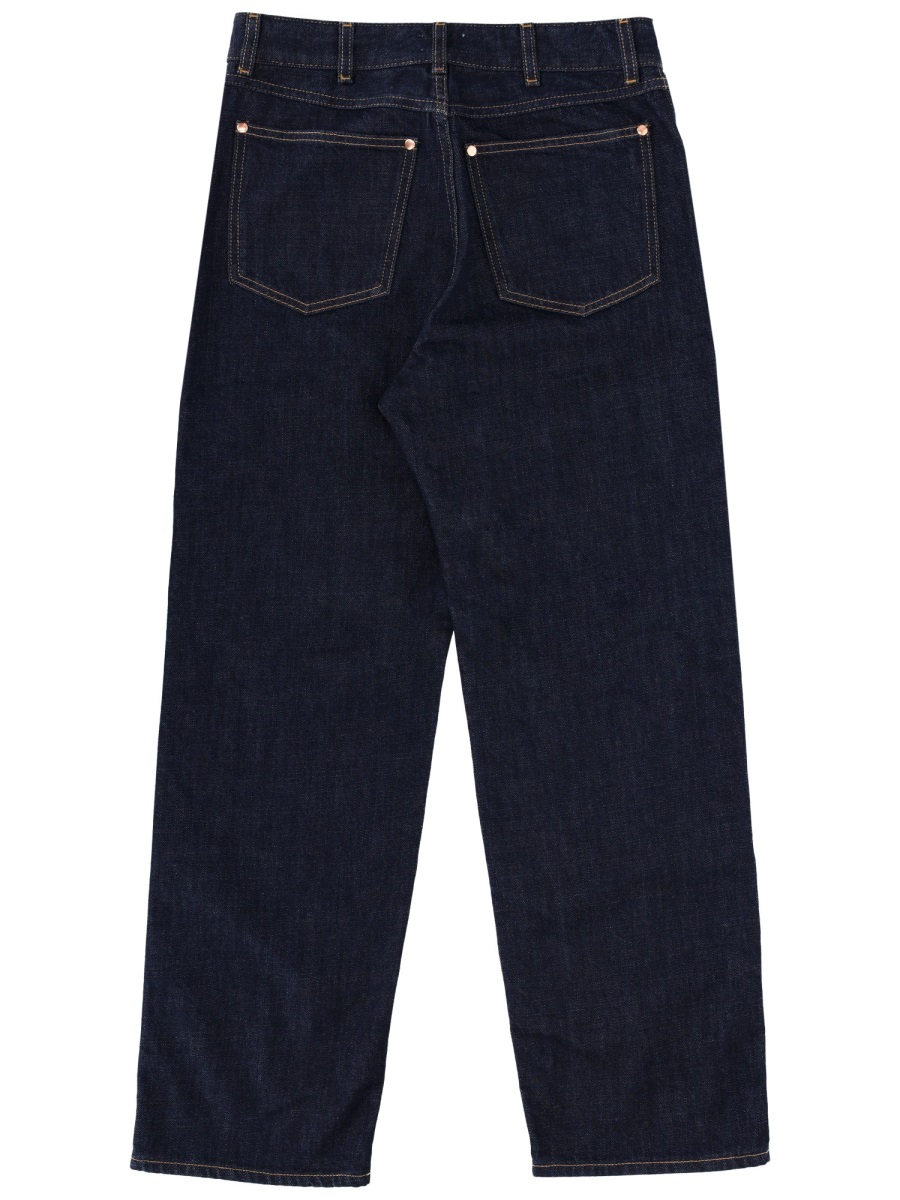 Filippa K High-Rise Dark Indigo Regular Jeans Zwart