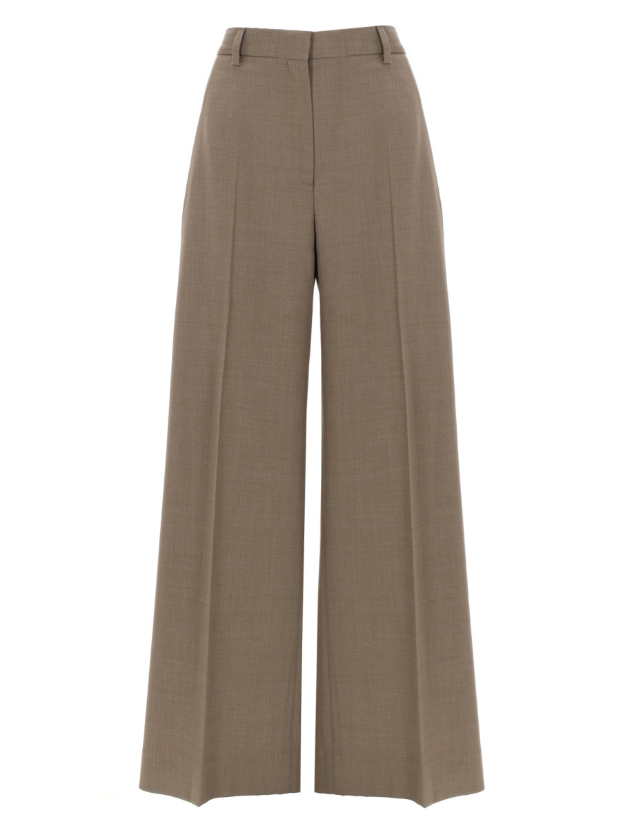 Filippa K Harlow Tailored Creases Wide Trousers Bruin