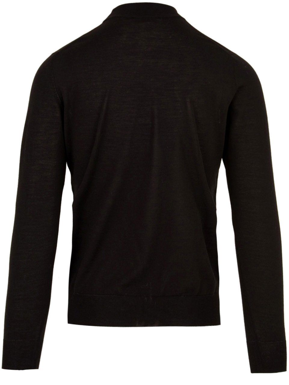 Filippo De Laurentiis Elegant Black Merino Turtleneck Sweater Zwart