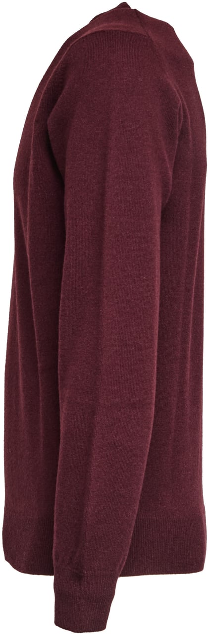 Filippo De Laurentiis Maglia Scollo V In Lana, Cashmere Rood