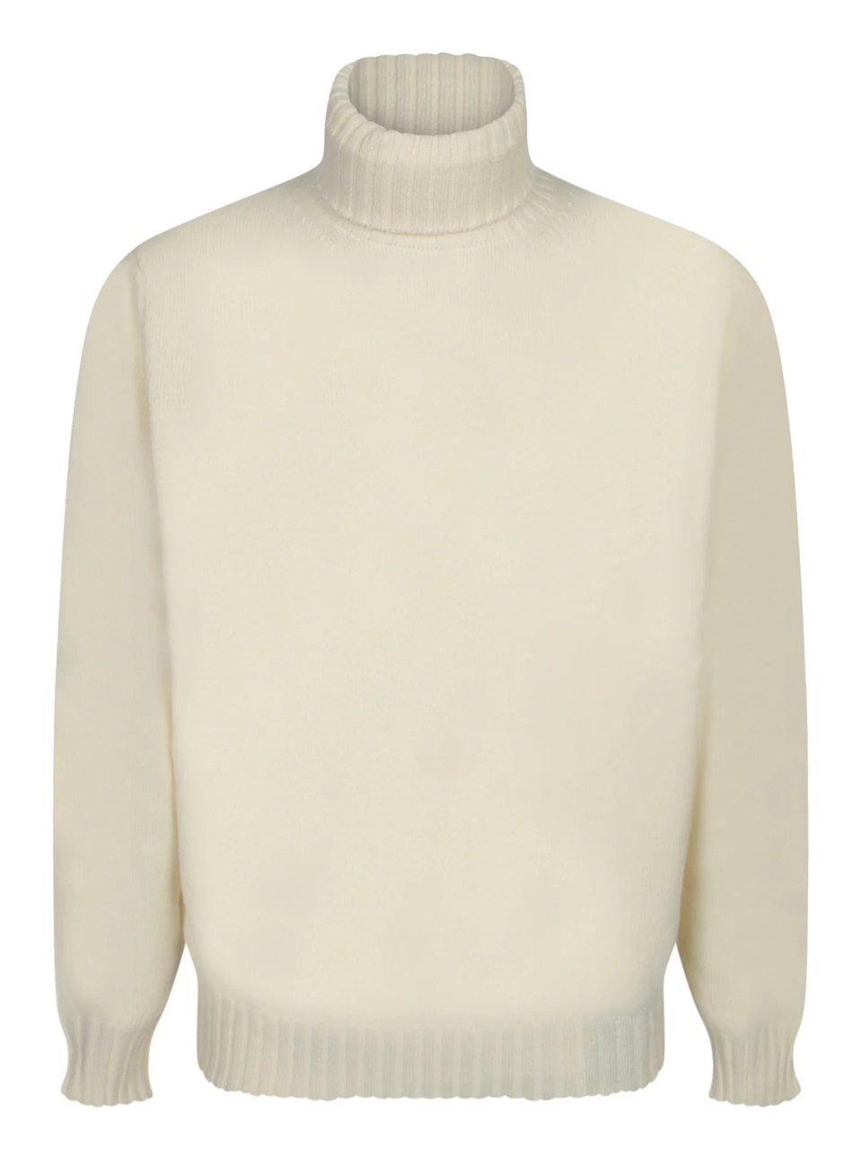 Filippo De Laurentiis Turtleneck Sweater In Creamy Wool Neutraal