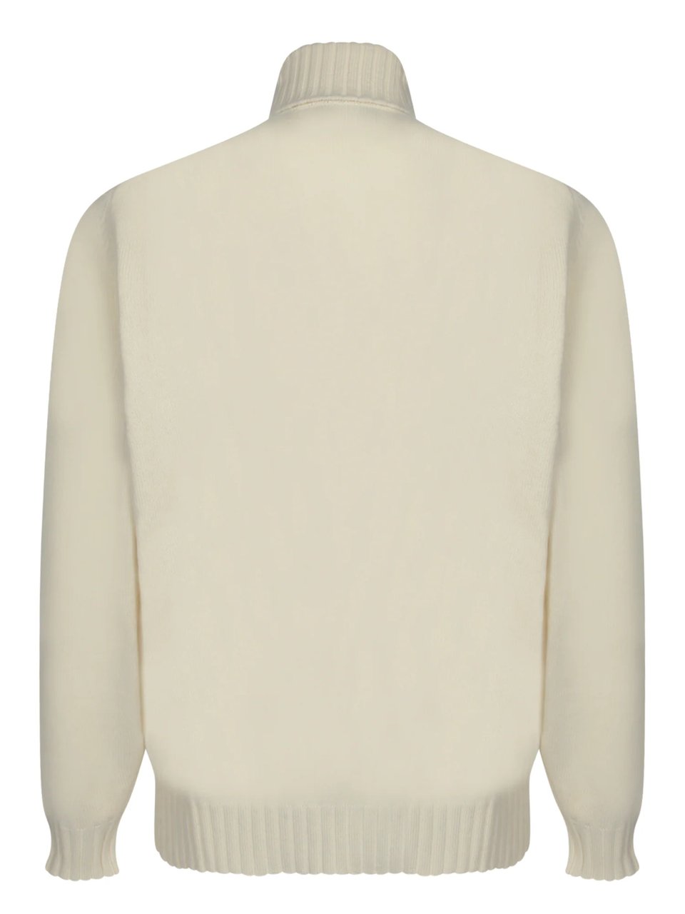 Filippo De Laurentiis Turtleneck Sweater In Creamy Wool Neutraal