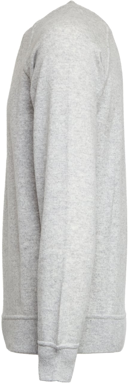 Filippo De Laurentiis Maglia Felpa Girocollo Raglan In Lana, Cashmere Grijs