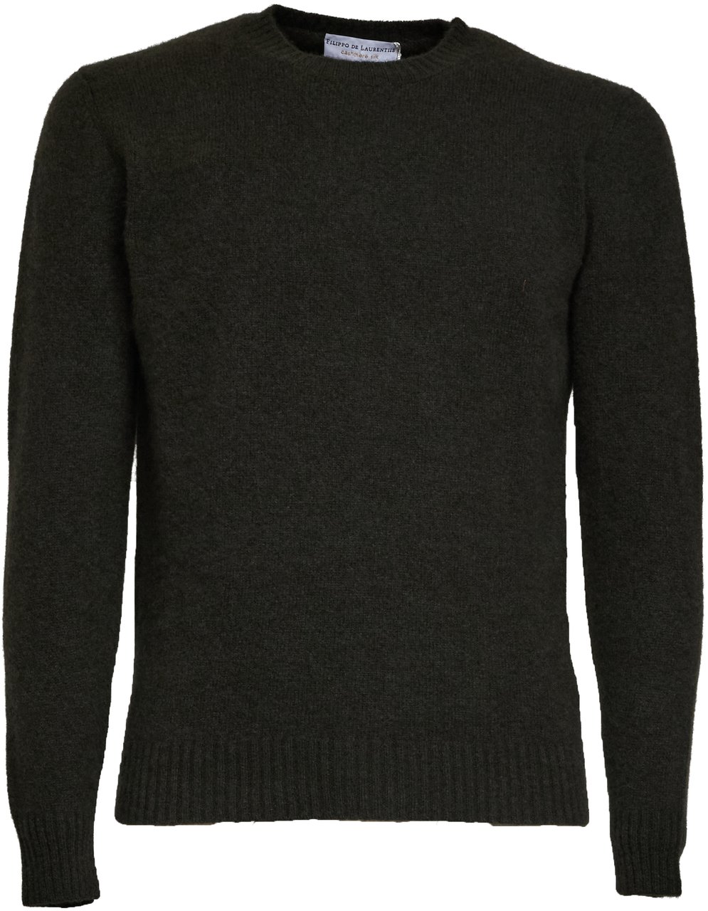 Filippo De Laurentiis Maglia Girocollo In Seta, Cashmere Groen