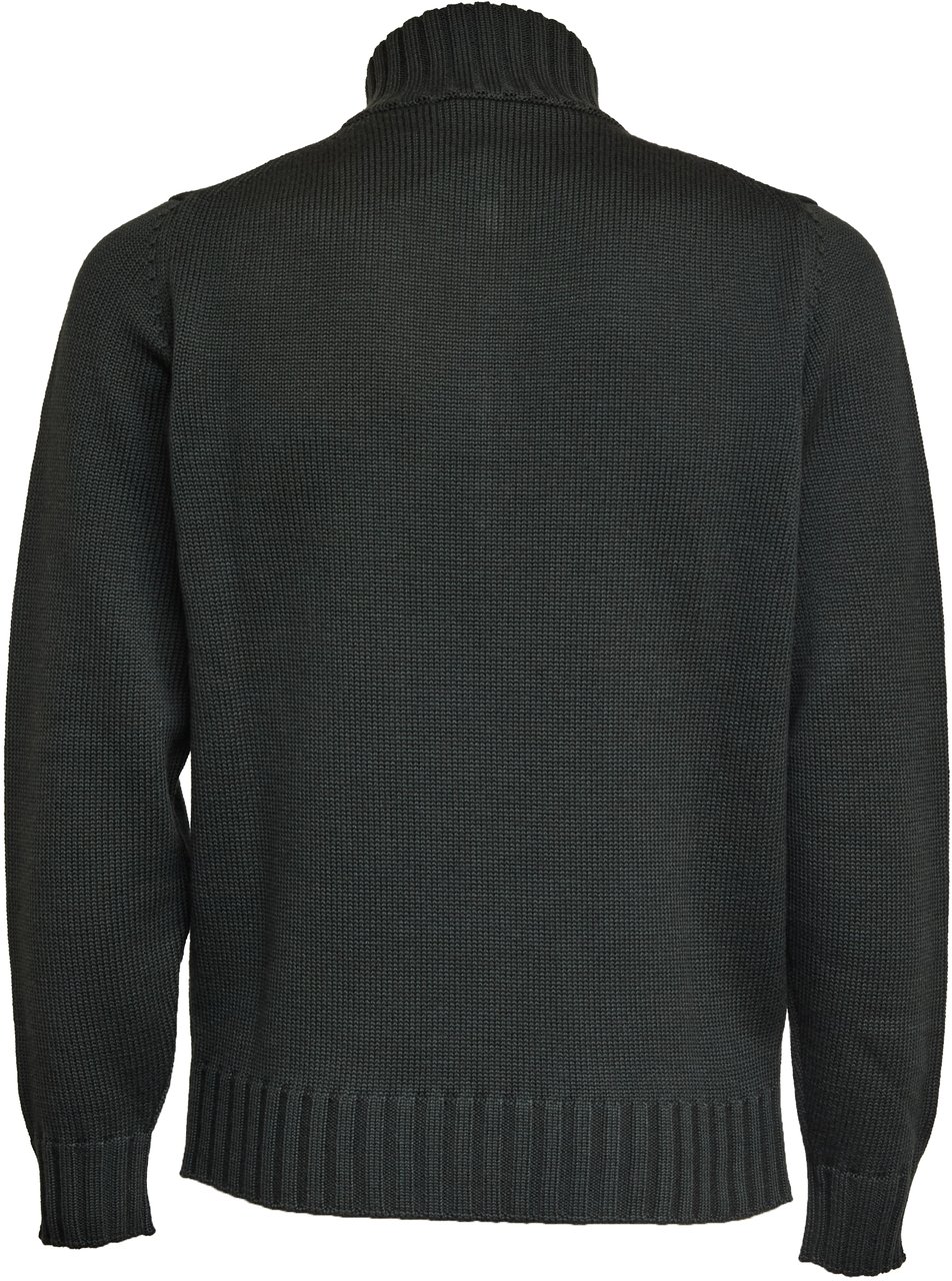 Filippo De Laurentiis Maglia Mezza Zip In Lana Merino Groen