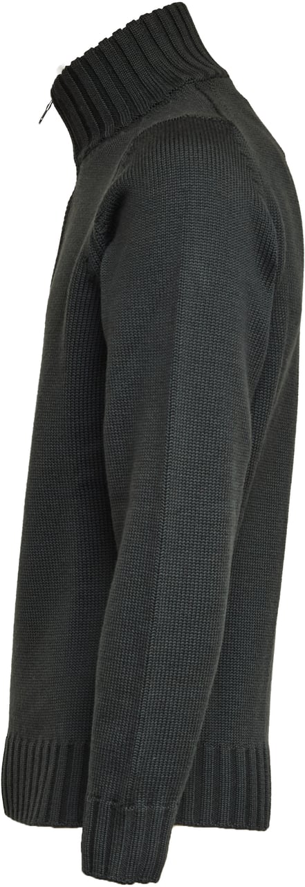 Filippo De Laurentiis Maglia Mezza Zip In Lana Merino Groen