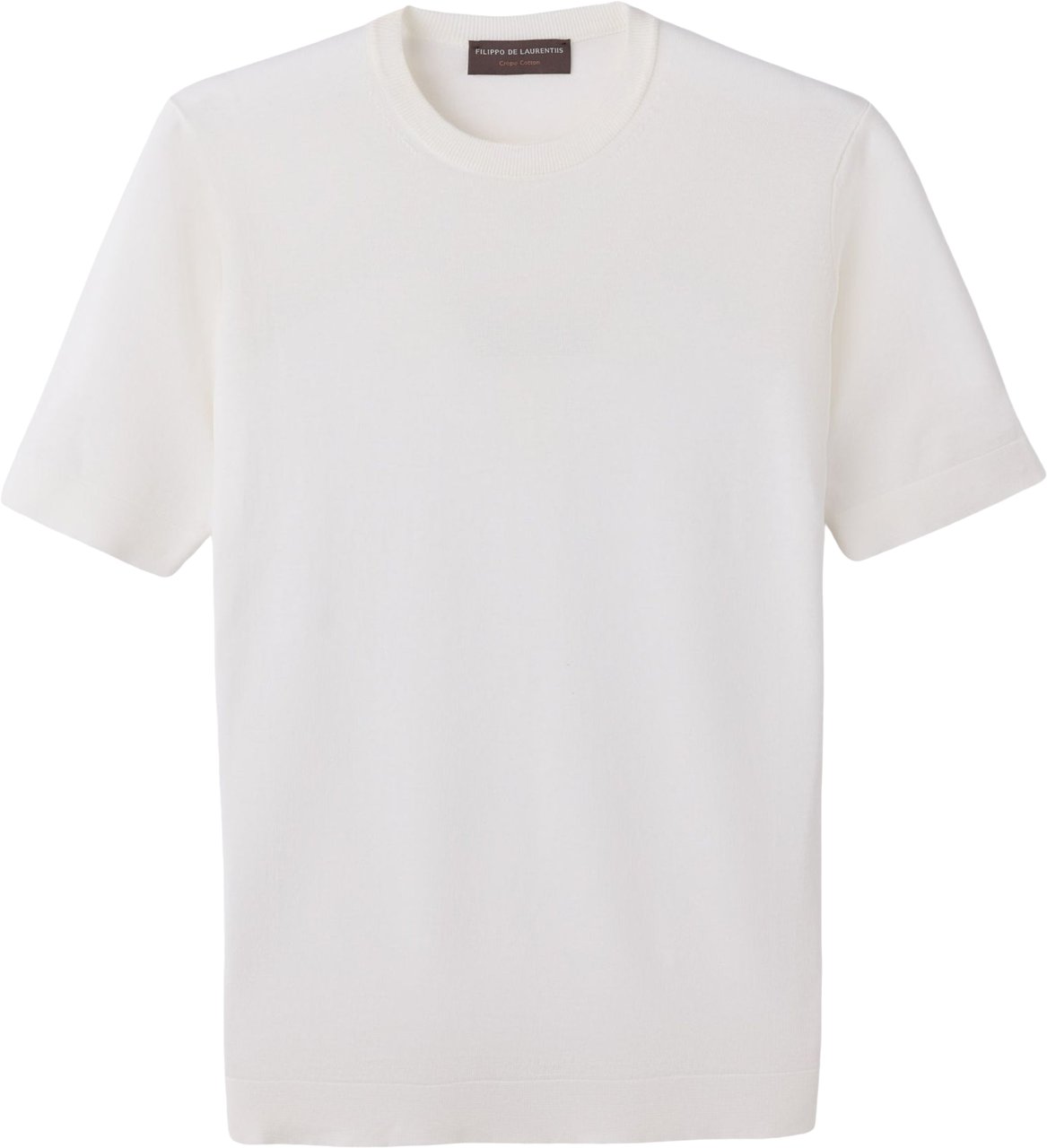 Filippo De Laurentiis Tshirt Mc T-shirts Ecru Ts0mc Cr14r Wit