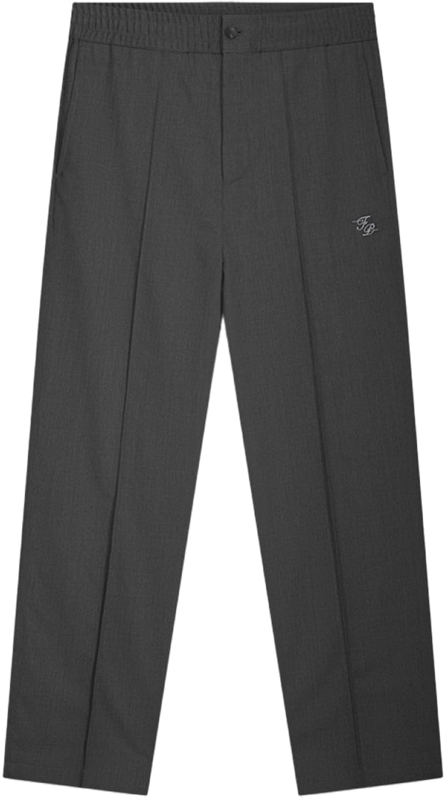 Filling Pieces Coach Pants Twill Wool Grey Grijs