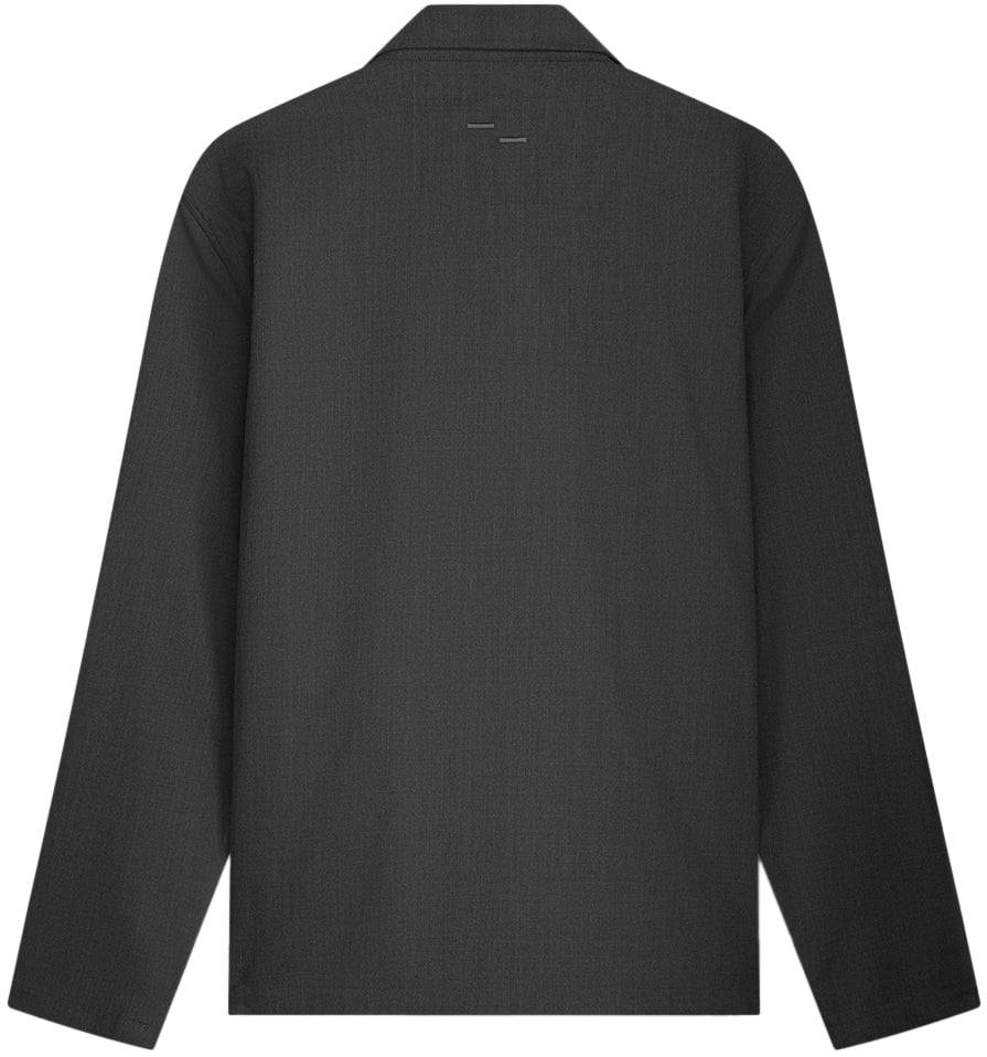 Filling Pieces Coach Jacket Twill Wool Grey Grijs