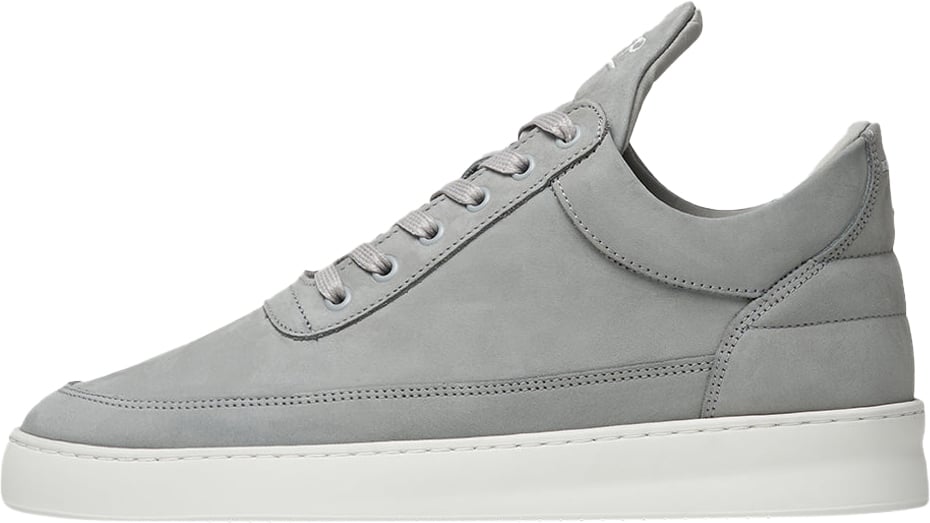 Filling Pieces Low Top Ripple Nubuck Cement Grey Grijs