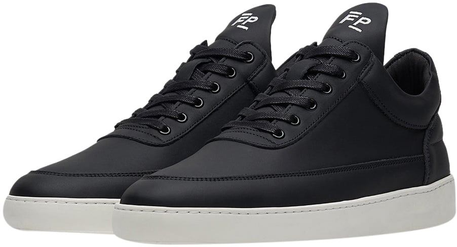 Filling Pieces Low Top Organic Nappa Black Zwart