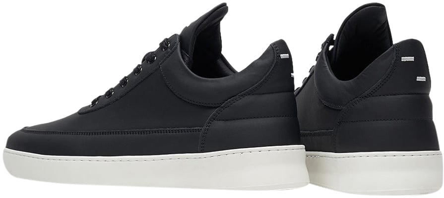 Filling Pieces Low Top Organic Nappa Black Zwart