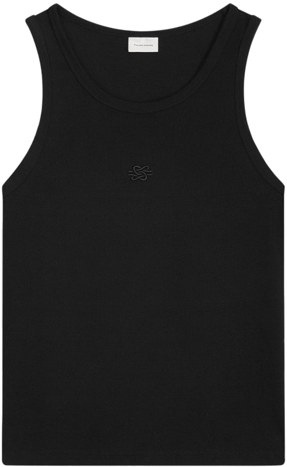 Filling Pieces Tank Top Knot Black Zwart