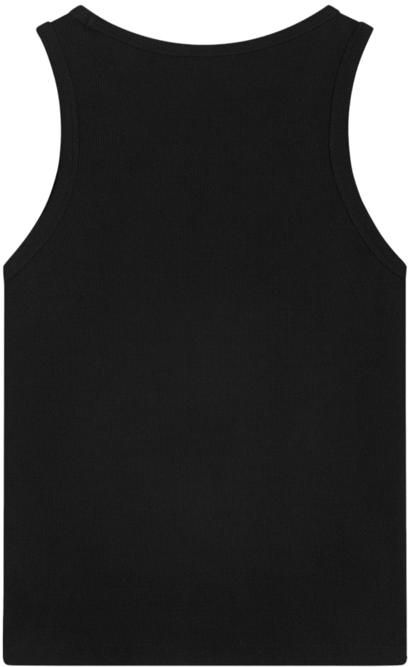 Filling Pieces Tank Top Knot Black / White Wit