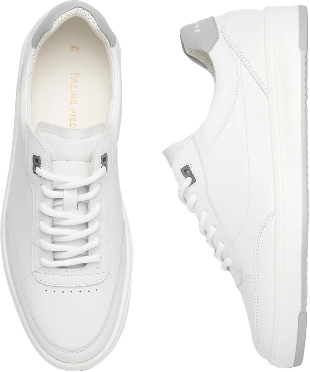 Filling Pieces Heren Mondo Trim Wit