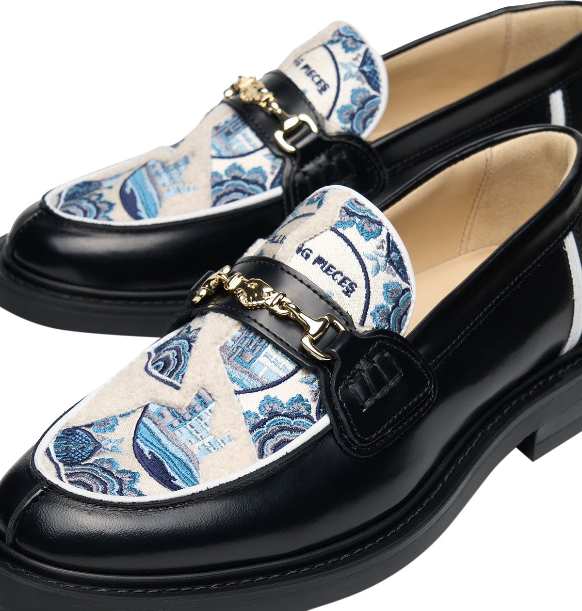 Filling Pieces Loafer Broken Plate Black Zwart