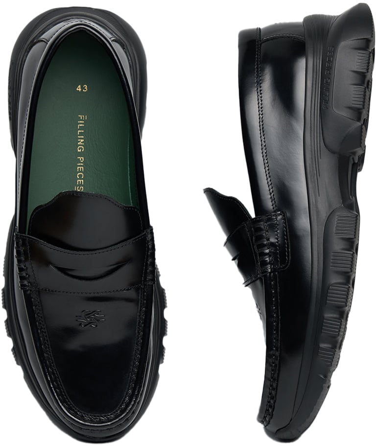 Filling Pieces Hybrid Loafer Polido Black Zwart
