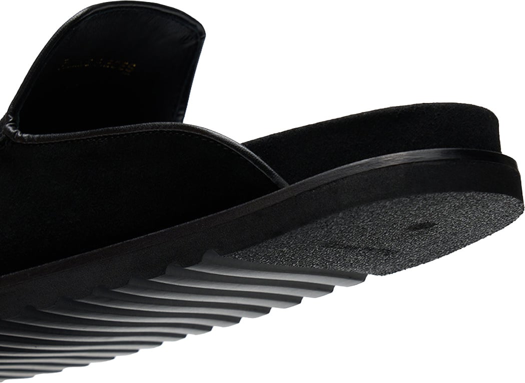 Filling Pieces Clog Suede Black Zwart