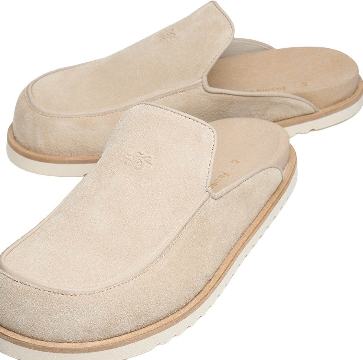 Filling Pieces Clog Suede Beige Beige